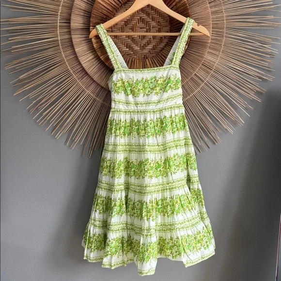 Alemais green minidress size 6 - Picture 5 of 7